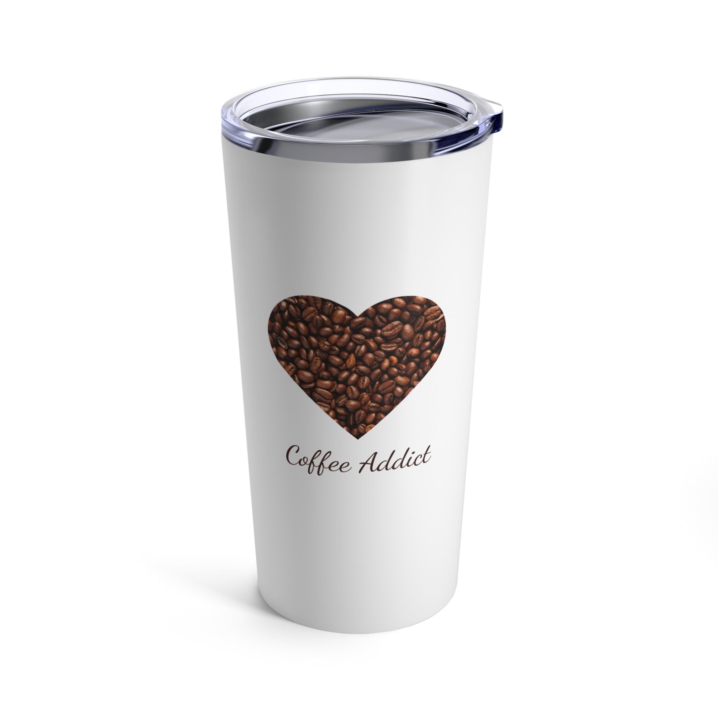 TUMBLER - Coffee Addict - Personalisierbar - Edelstahl - 20 oz - Reisebecher - Geschenk - Kaffeeliebhaber