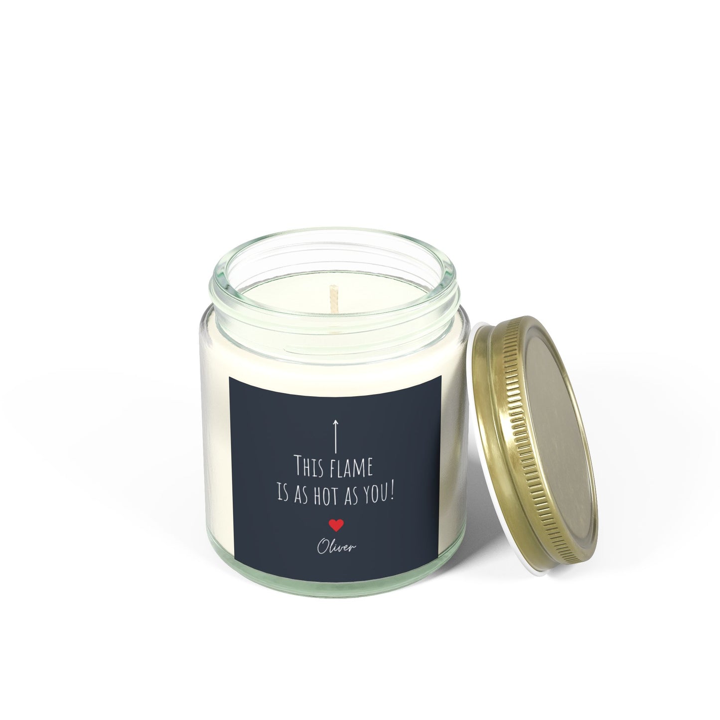 Personalized "This Flame is as Hot as You" Scented Candles - Perfect Gift for Couples