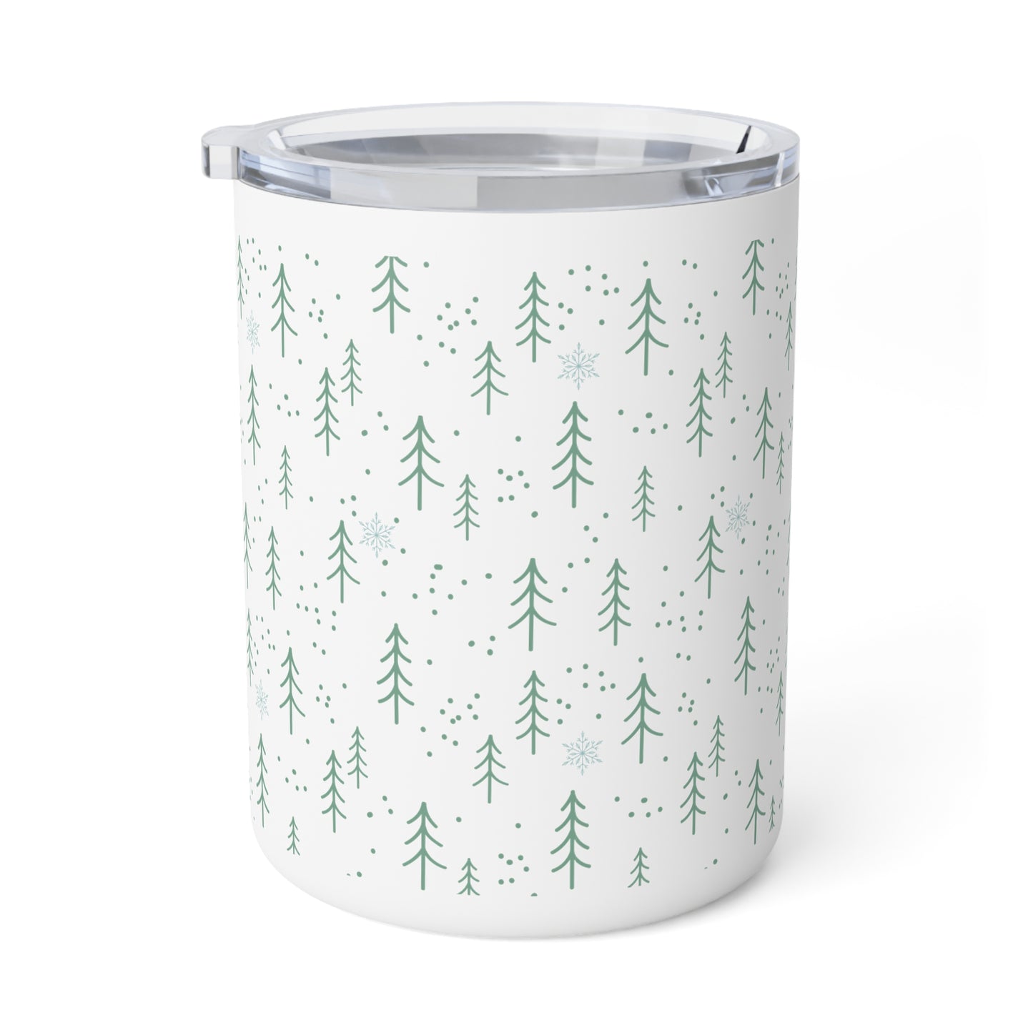 Insulated Coffee Mug -  Tea Mug - Winter Inspired Motif