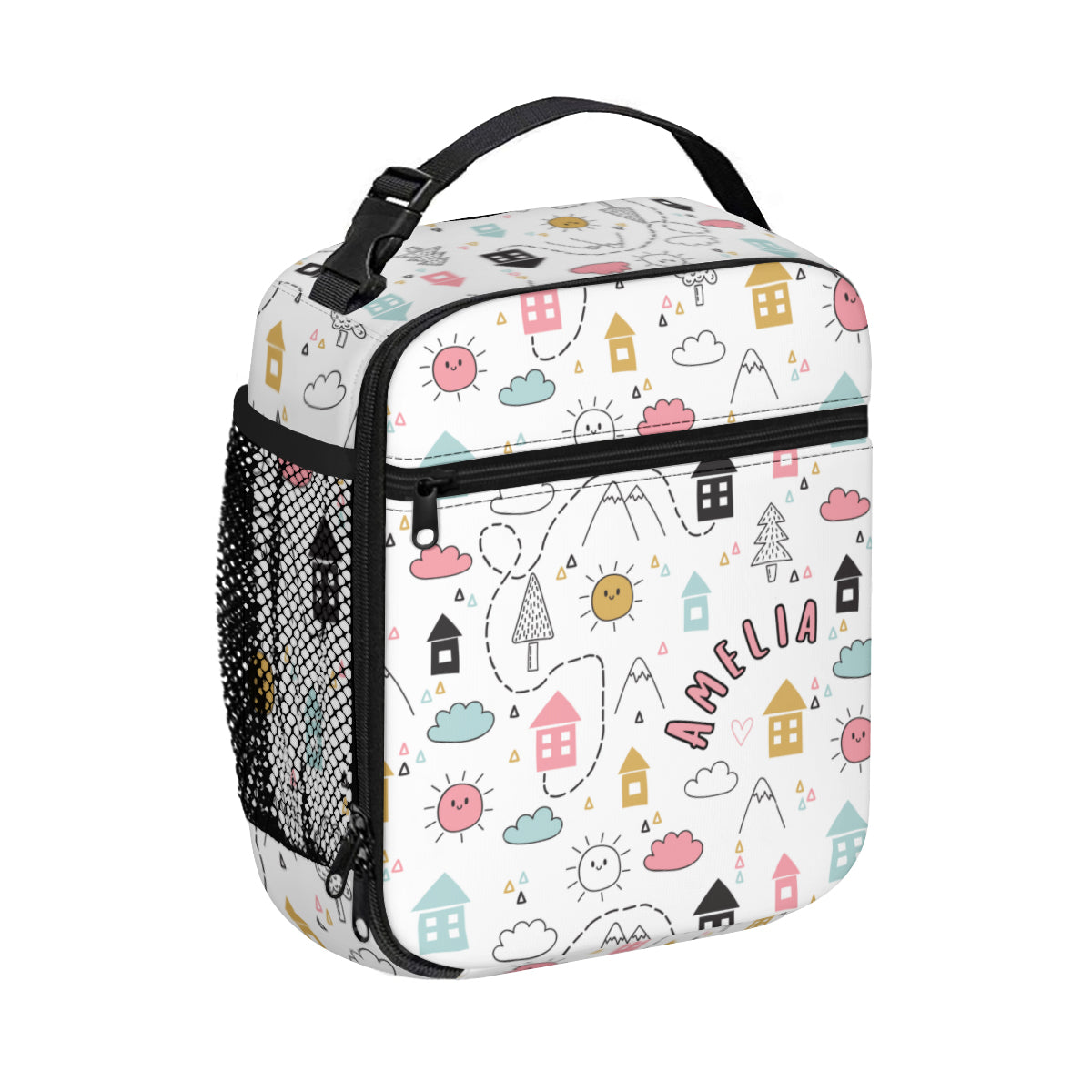 Personalized Portable Handheld Insulated Lunch Bag - for Girls!