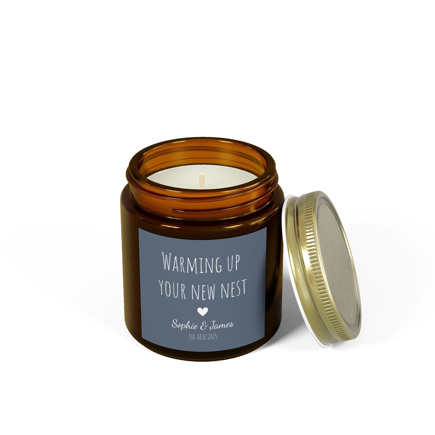 Customizable "Warming Up Your New Nest" Candle - Perfect Gift for New Homeowners