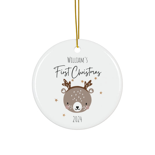 Personalized BABY'S FIRST CHRISTMAS Ornament