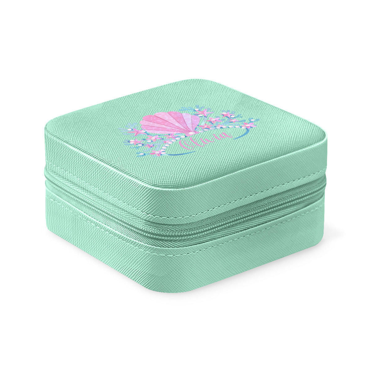 Personalizable Travel Jewelry Case - Mermaid Crown