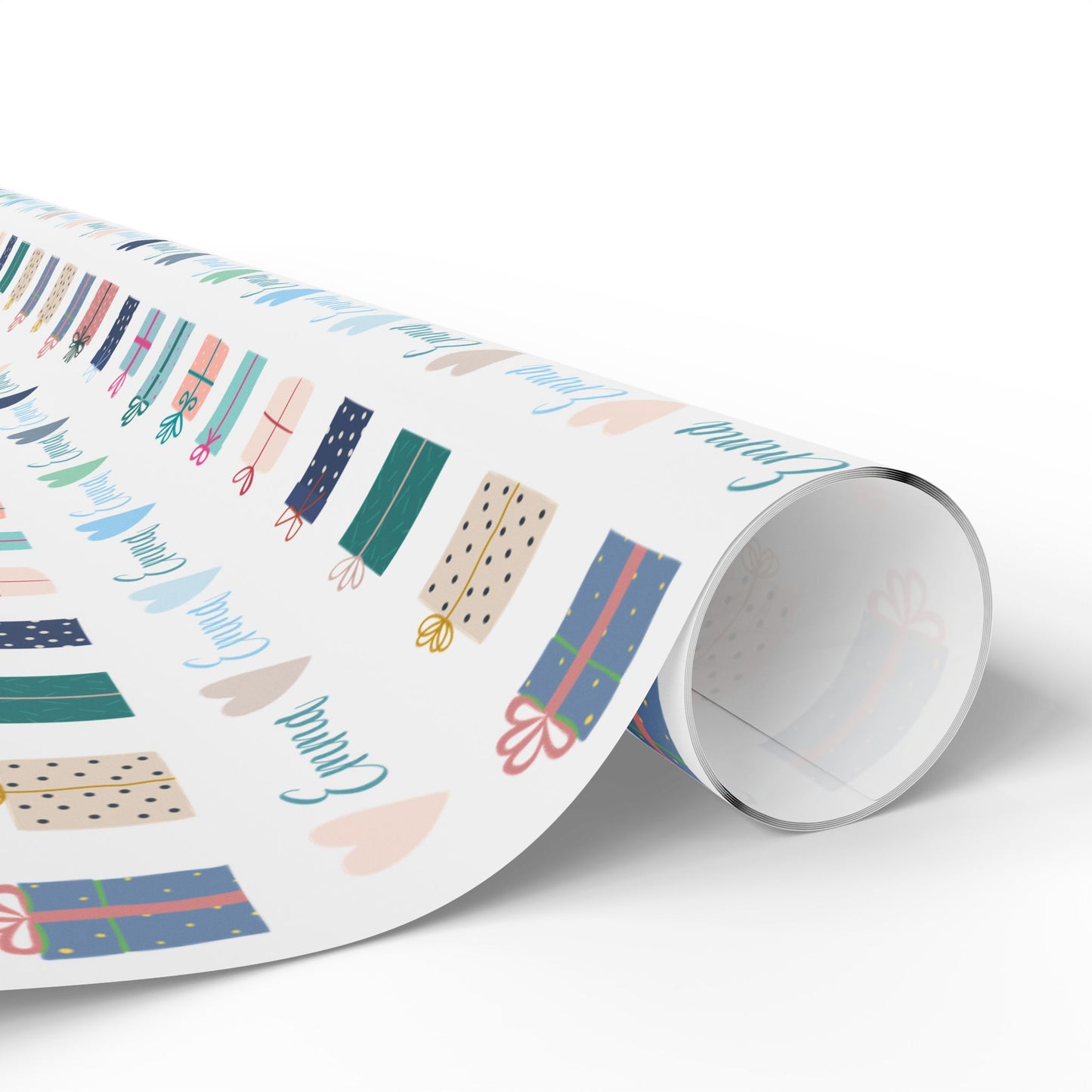 Personalizable Wrapping Papers with Cute Gifts