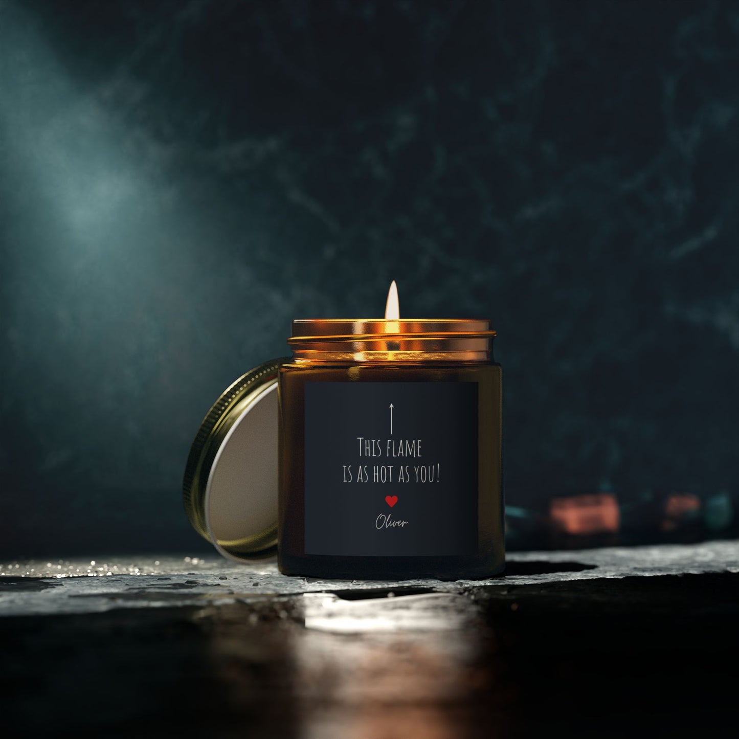 Personalized "This Flame is as Hot as You" Scented Candles - Perfect Gift for Couples