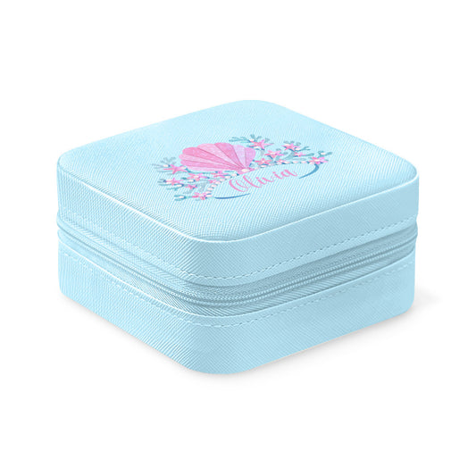 Personalizable Travel Jewelry Case - Mermaid Crown