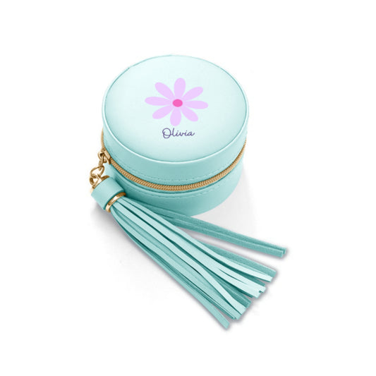 Personalizable Mini Jewelry Case - Flower