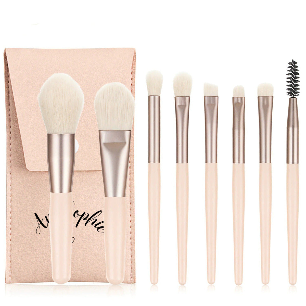 Personalized Portable Makeup Brush Set