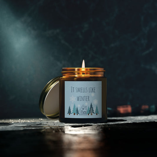 "It Smells Like Winter" Scented Candle - Housewarming Gift