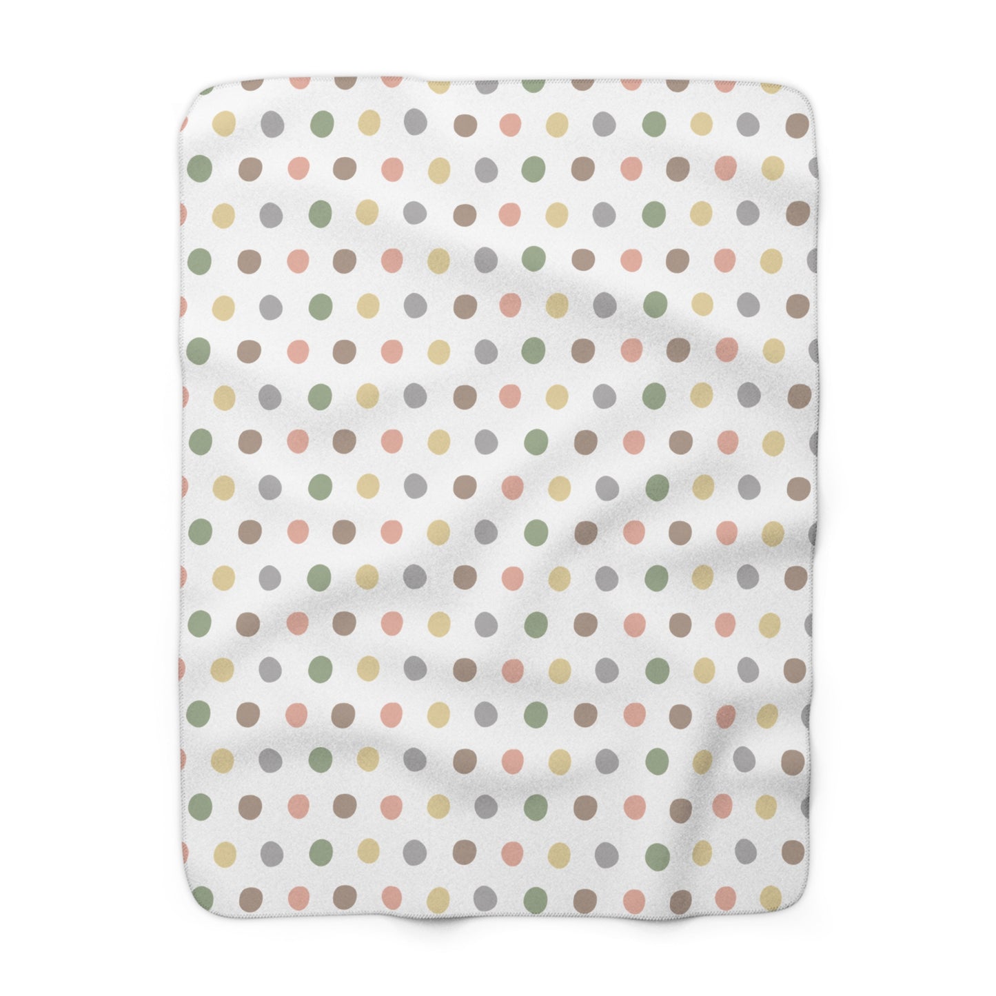 Sherpa Fleece Blanket - Polka Dot Design - Pure Softness!