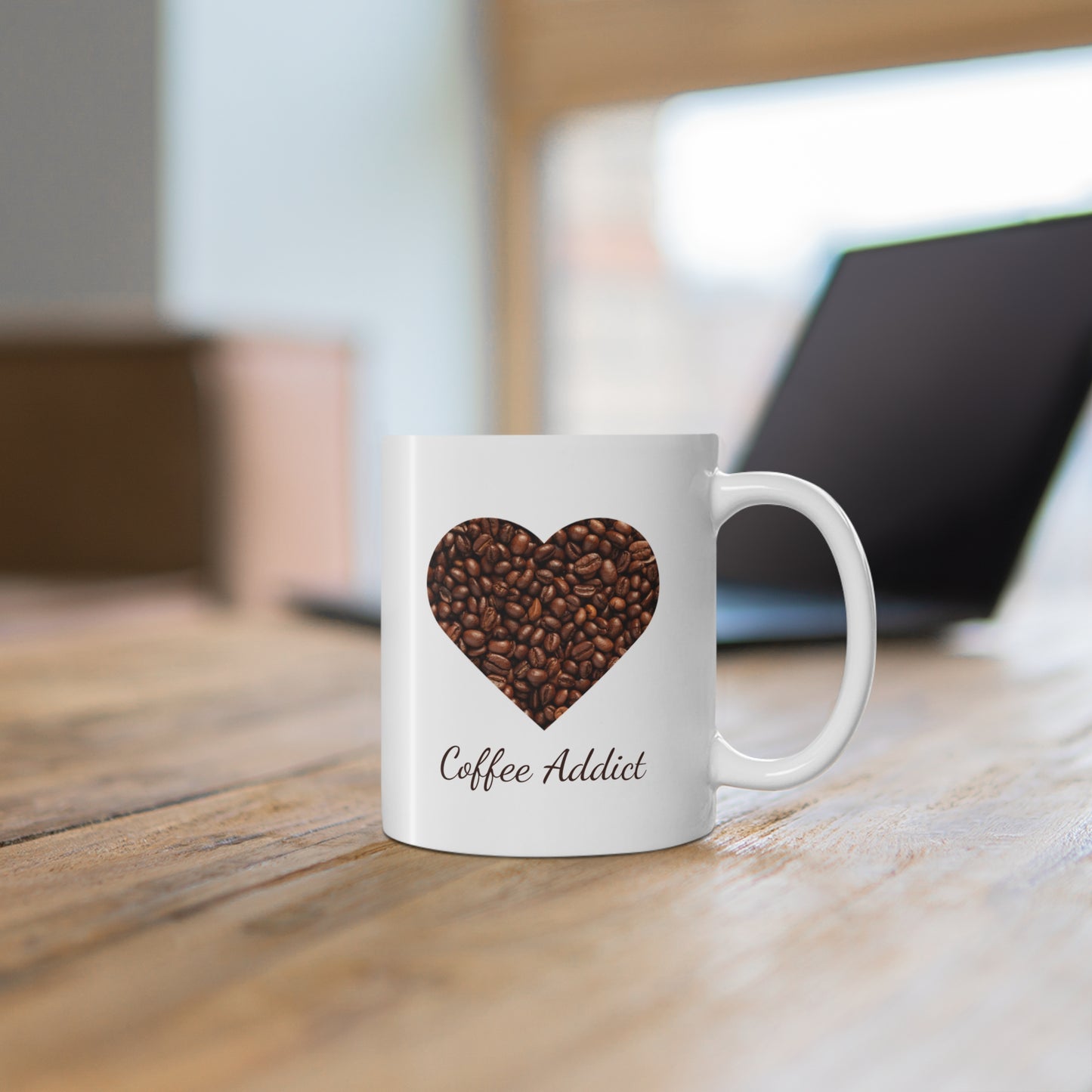 COFFEE ADDICT - Personalisierbar - Kaffeetasse - Stylische Tasse - Keramiktasse - Geschenk für Kaffeeliebhaber