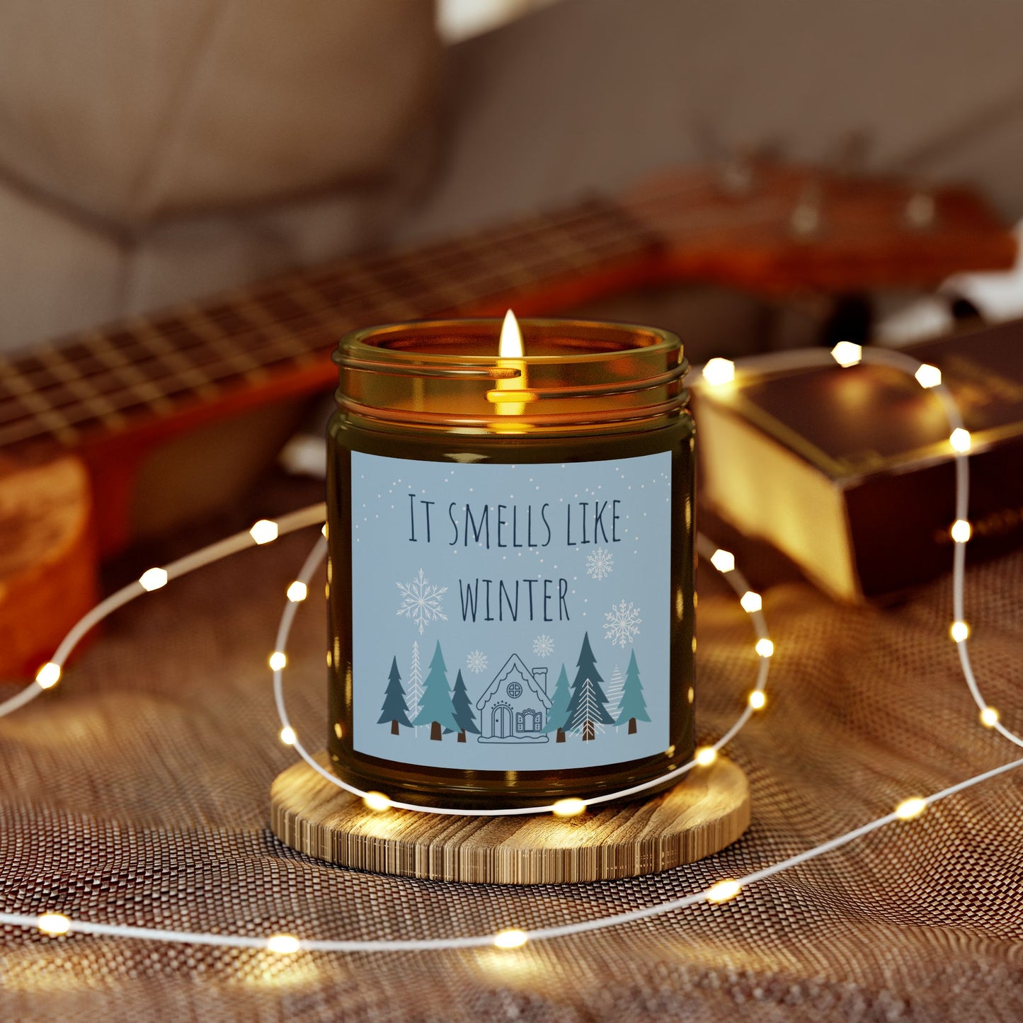 "It Smells Like Winter" Scented Candle - Housewarming Gift