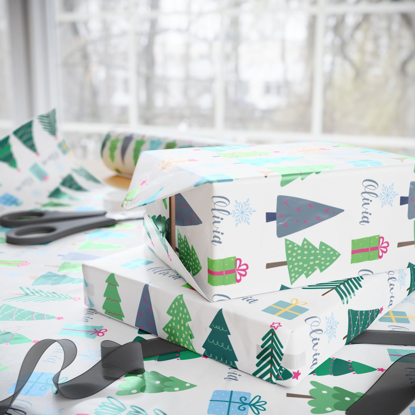 Personalizable Christmas Wrapping Paper