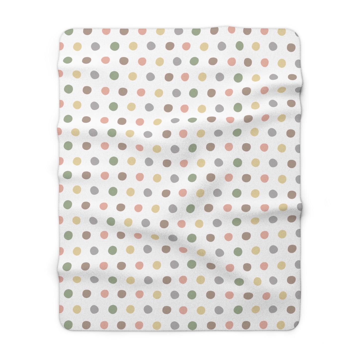 Sherpa Fleece Blanket - Polka Dot Design - Pure Softness!