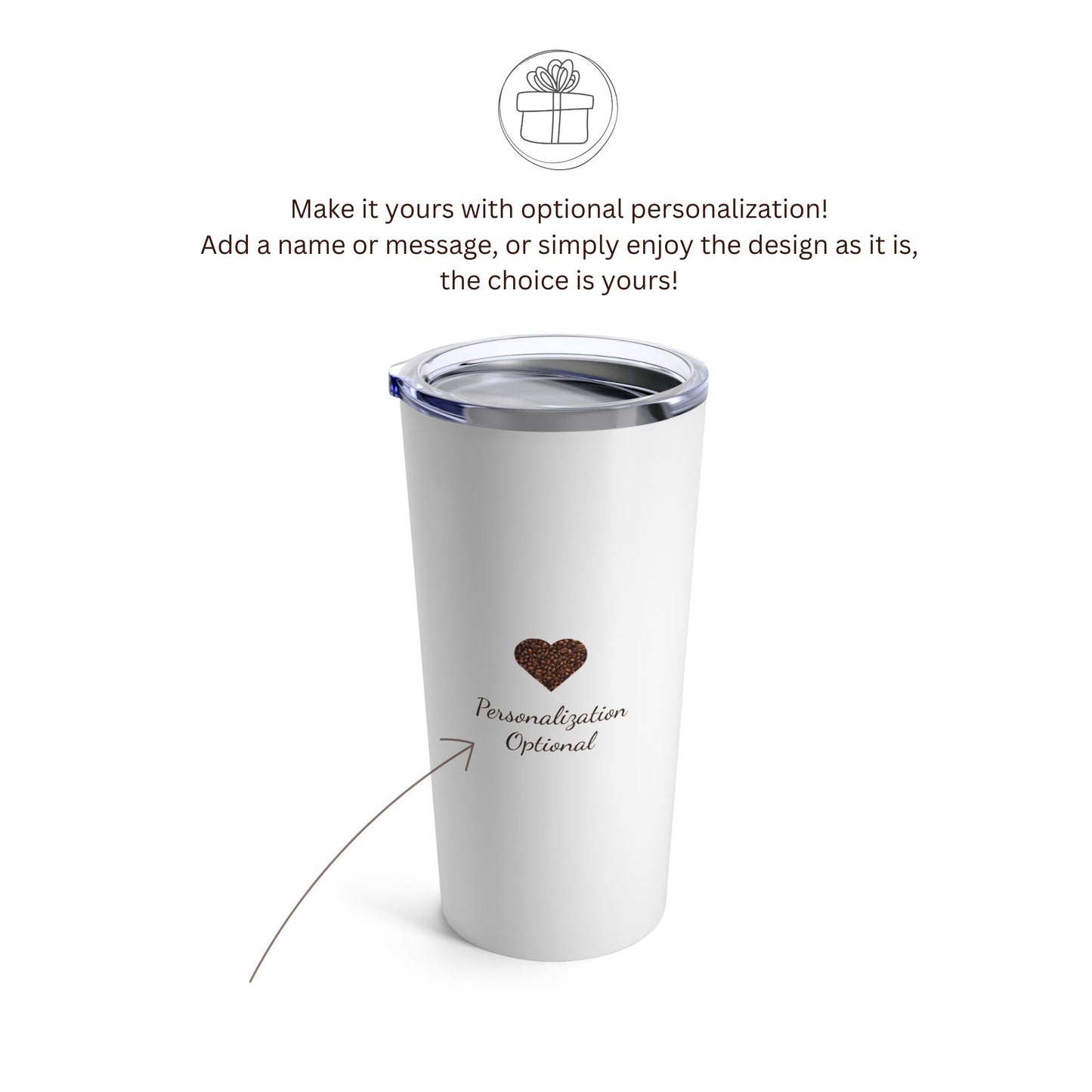 TUMBLER - Coffee Addict - Personalisierbar - Edelstahl - 20 oz - Reisebecher - Geschenk - Kaffeeliebhaber