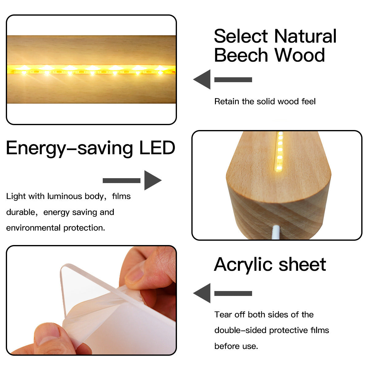 Personalizable Ambient Lamp "Brightening up your New Home!" for New Homeowners