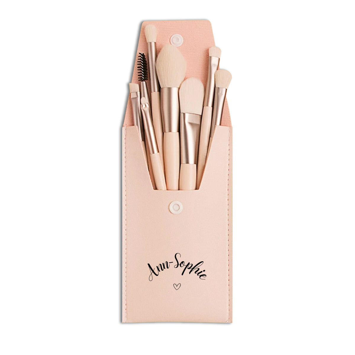 Personalized Portable Makeup Brush Set