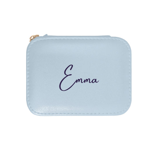 Personalized Jewelry Case with Mirror