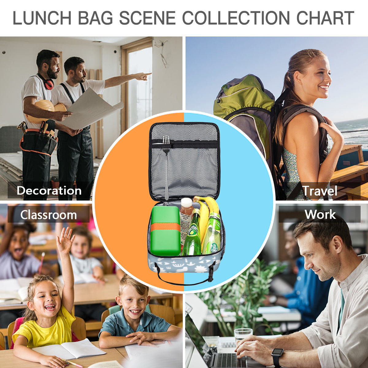 Personalizable Insulated Lunch Bag