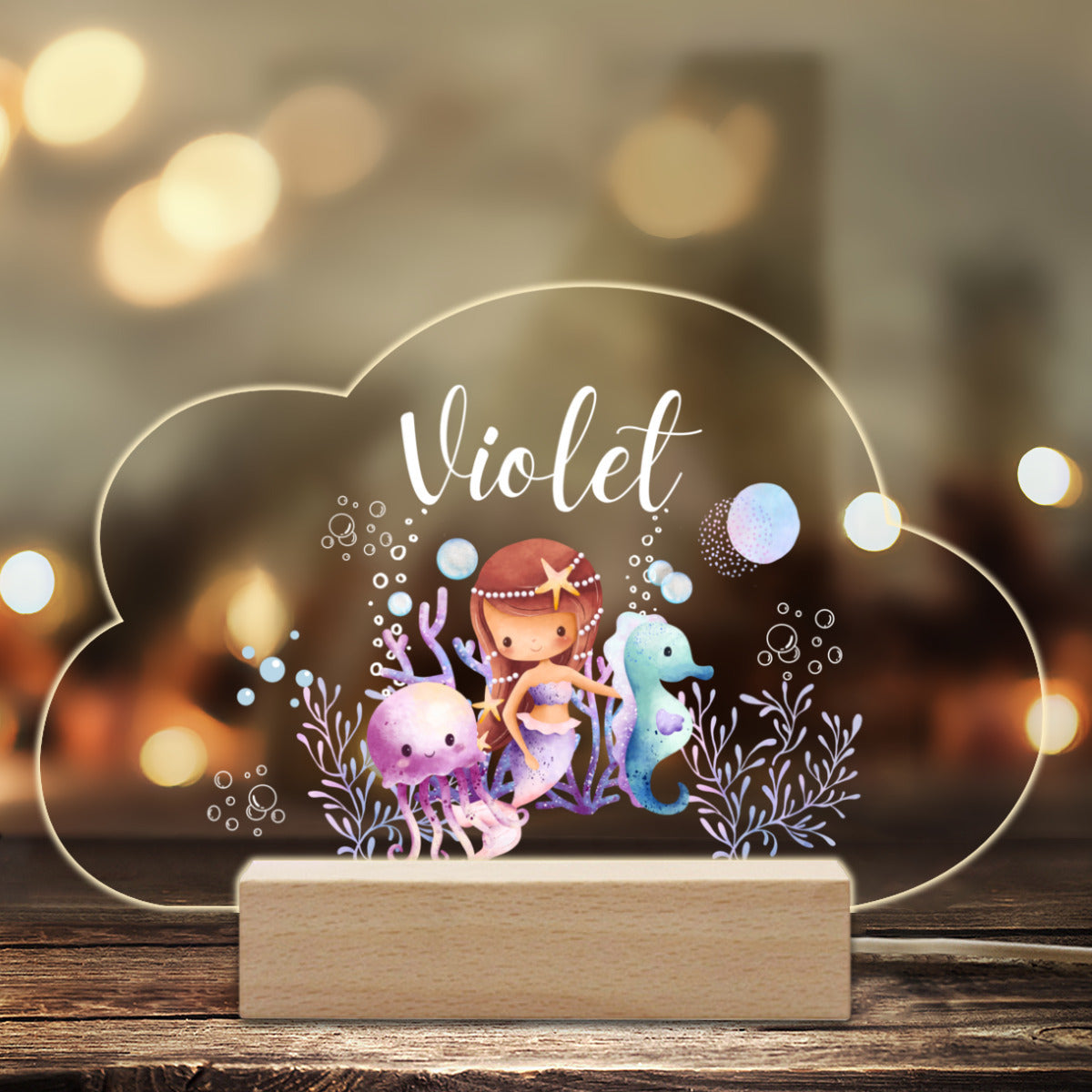 Personalizable Mermaid Night Lamp