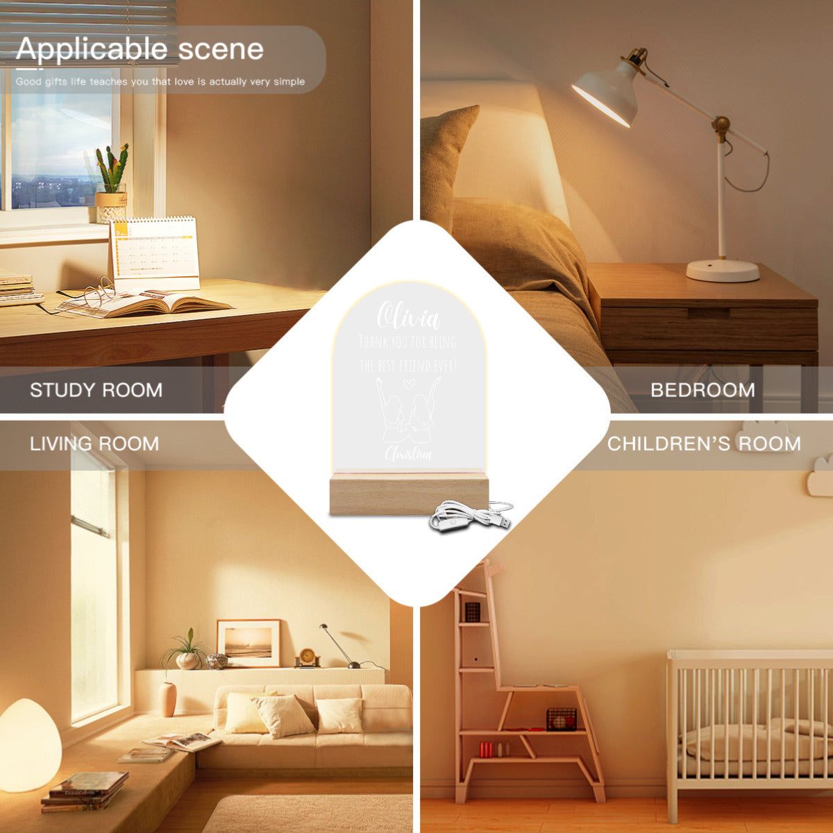 Personalizable Ambient Lamp "Best Friend"