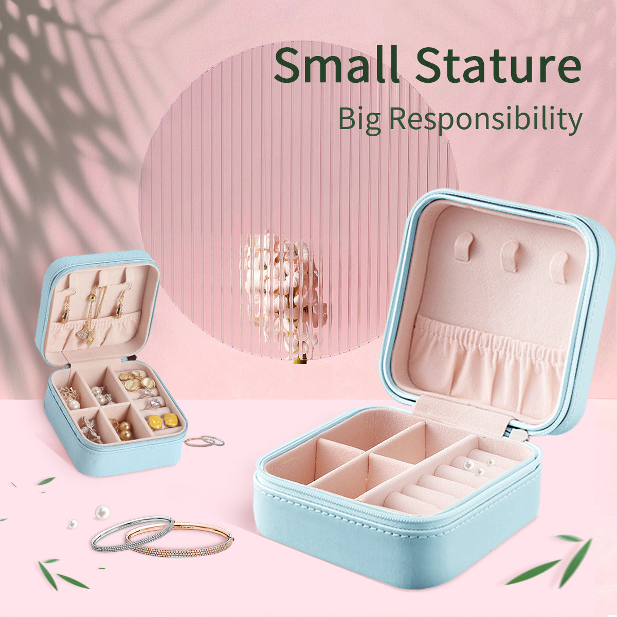 Personalizable Travel Jewelry Case